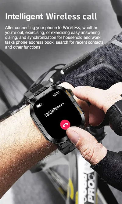 Multifunctional Waterproof Alarm Clock Large Dial Smart Reminder Watch