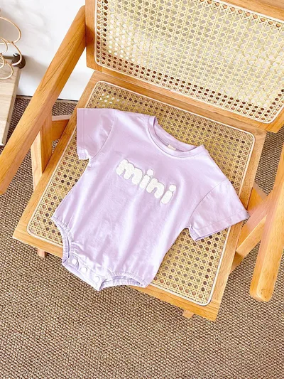 Baby Cute Round Neck Comfort And Casual Triangle Jumpsuit
