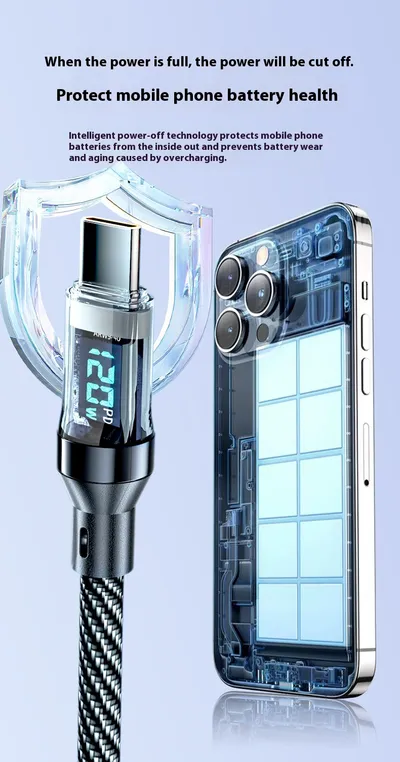 Typec Fully Compatible With Digital Display Super Fast Charge Data Cable