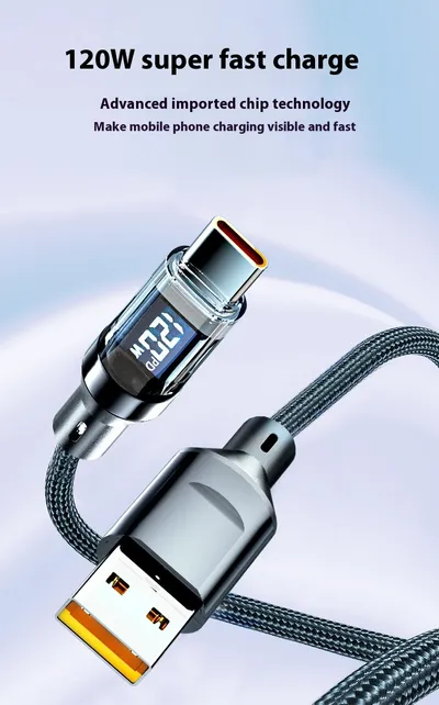 Typec Fully Compatible With Digital Display Super Fast Charge Data Cable