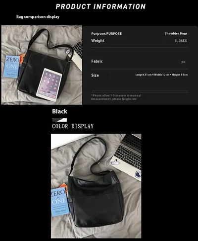 Trendy Cool Men's Crossbody Large Capacity Casual Shoulder Bag