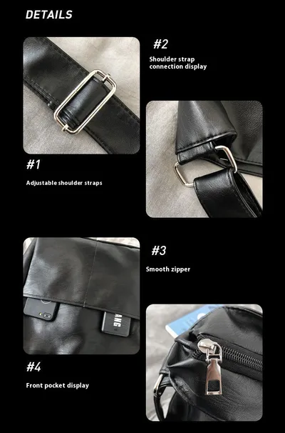Trendy Cool Men's Crossbody Large Capacity Casual Shoulder Bag