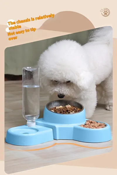 Plastic Bowl For Cat Removable Automatic Water Feeder