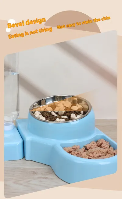 Plastic Bowl For Cat Removable Automatic Water Feeder