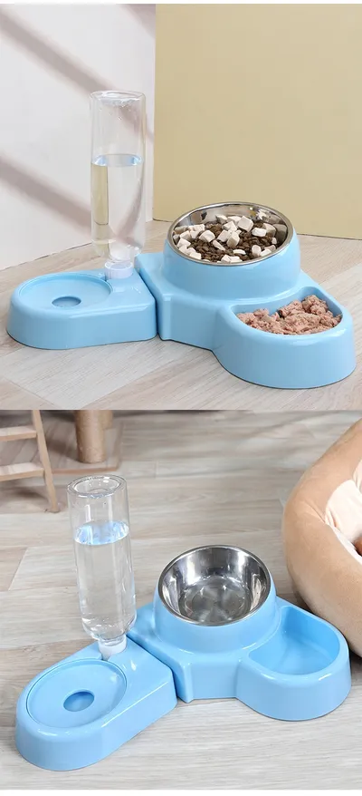 Plastic Bowl For Cat Removable Automatic Water Feeder
