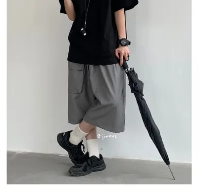 Japanese Retro Simple Casual Shorts Men