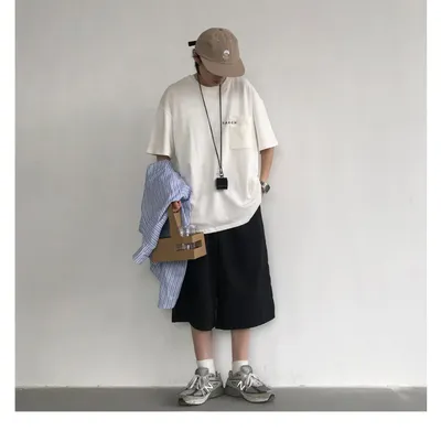Japanese Retro Simple Casual Shorts Men