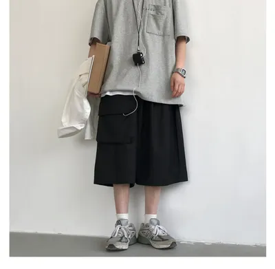 Japanese Retro Simple Casual Shorts Men
