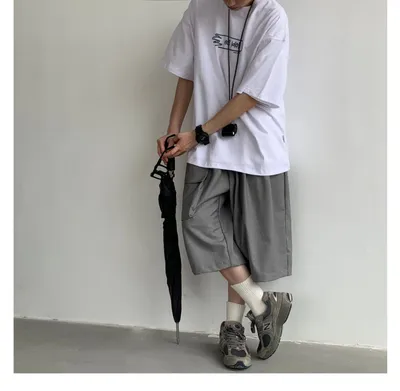 Japanese Retro Simple Casual Shorts Men