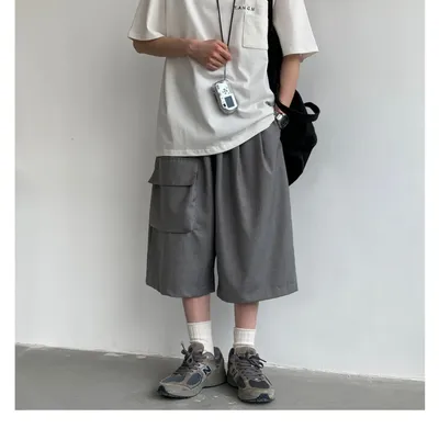 Japanese Retro Simple Casual Shorts Men