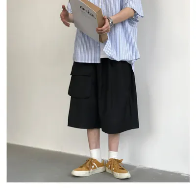 Japanese Retro Simple Casual Shorts Men