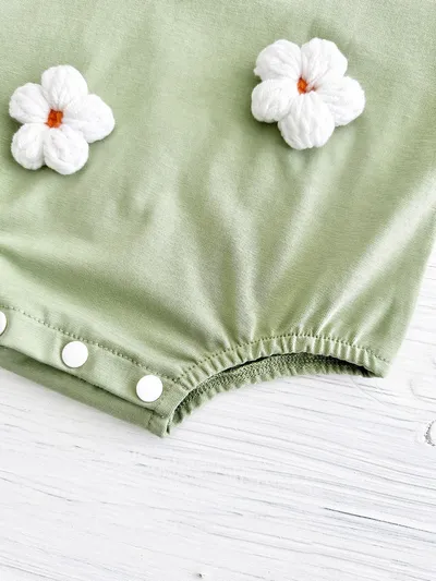 Baby Cute Jumpsuit Comfortable Crew Neck Casual Triangle Jumpsuit