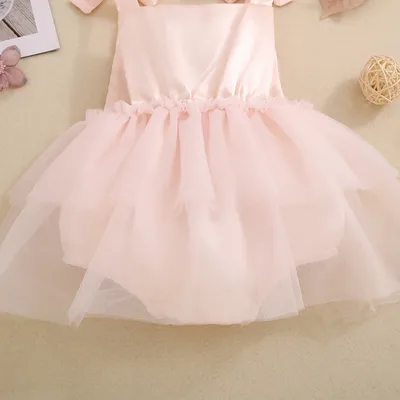 Baby Girl's Love Tulle Jumpsuit Headscarf Two-piece Set