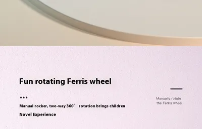 Wooden Animal Hand Ferris Wheel Baby Children Early Childhood Educational Toys