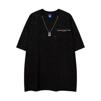 Starry Chain Decoration Short Sleeve Men