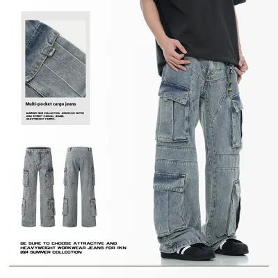 11KN American Heavy Denim Overalls Men