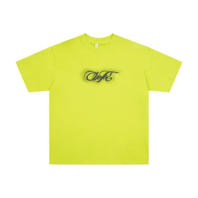 Artistic Letter Embroidery Short Sleeve Men