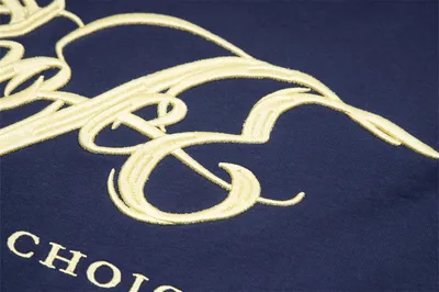 Artistic Letter Embroidery Short Sleeve Men
