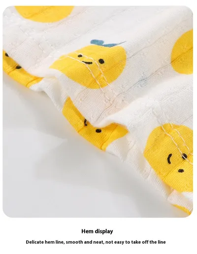 Children Straps Pajamas Summer Thin Baby Pantskirt Cotton Vest Girls' Sleeveless Homewear Suit