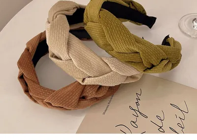 Women's Braided Braid Sponge Face Wash Hair Bands