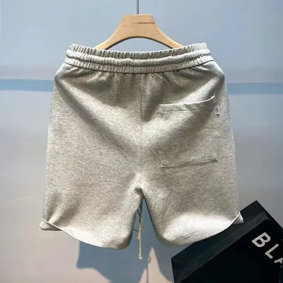 Zipper Workwear With Pocket Shorts Men's American Summer Loose