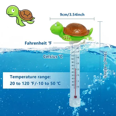 Cute Animal Floating Swimming Pool Thermometer For Outdoor And Indoor Swimming Pools