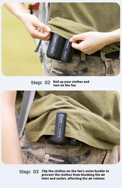 Portable Large Wind Usb Charging Outdoor Sports Construction Site Summer Cooling Portable Small Air Fan For Outdoor Sports Travel Work