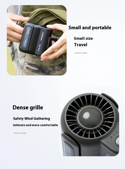 Portable Large Wind Usb Charging Outdoor Sports Construction Site Summer Cooling Portable Small Air Fan For Outdoor Sports Travel Work