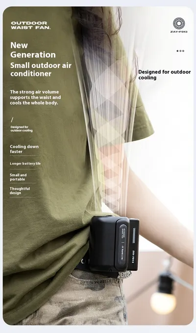 Portable Large Wind Usb Charging Outdoor Sports Construction Site Summer Cooling Portable Small Air Fan For Outdoor Sports Travel Work
