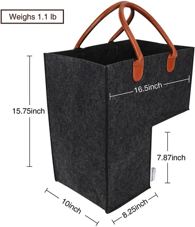 Home Staircase Felt Portable Storage Basket