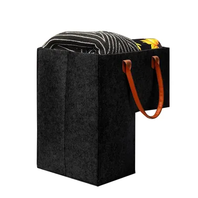 Home Staircase Felt Portable Storage Basket