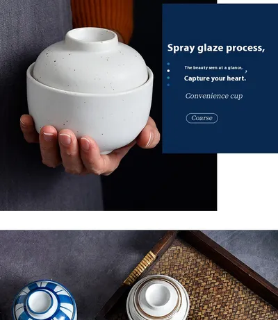 Household Water-proof Ceramic Belt Tureen Tureen