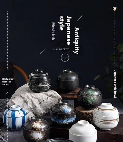 Household Water-proof Ceramic Belt Tureen Tureen