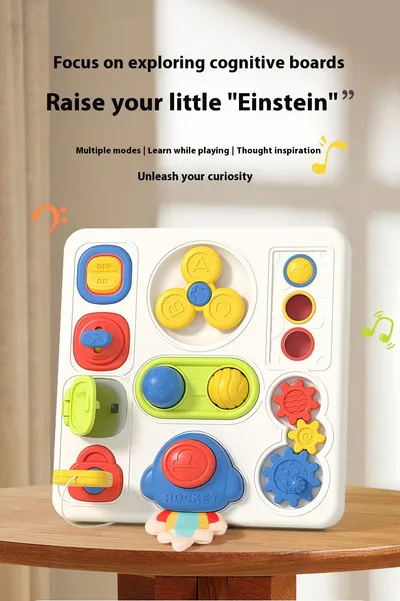 Baby Cognitive Sound And Light Busy Board Early Education Educational Toys