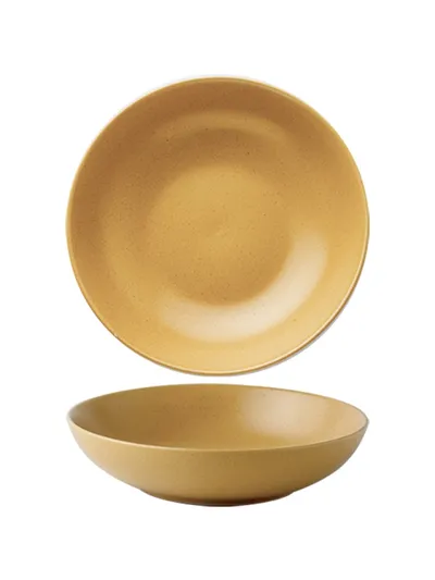 Matte Sesame Glaze Ceramic Large Bowl
