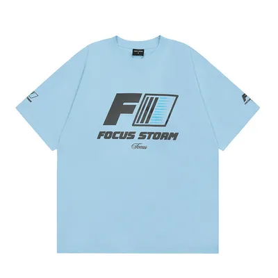 Letter Print Short-sleeve T-shirt Loose Men