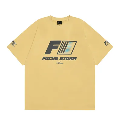 Letter Print Short-sleeve T-shirt Loose Men