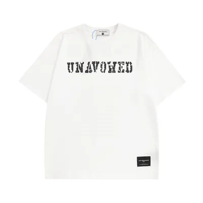 Fashion English Letter Short Sleeve T-shirt Men