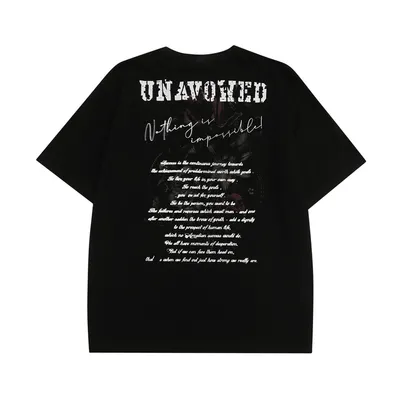 Fashion English Letter Short Sleeve T-shirt Men