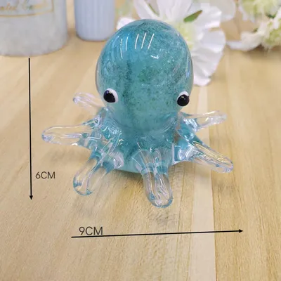 Glass Luminous Animal Ornaments Octopus Creative Simple Craft Decoration Marine Crafts
