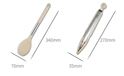 Heat Resistant Non-stick Pot Spoon Spatula Cooking Kitchen Tool Set