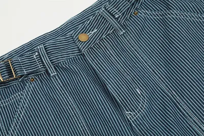 Fashion Vertical Stripe Overalls Men