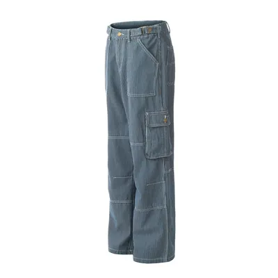Fashion Vertical Stripe Overalls Men