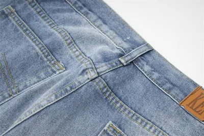 Lightning Embroidered Denim Trousers Men