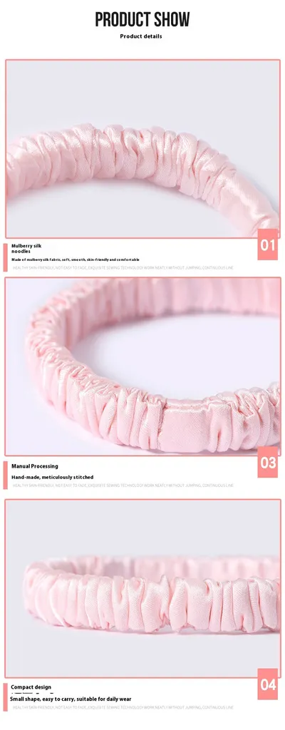 Silk Fine Hair Band Multicolor Does Not Hurt Hair Elastic Hair Band