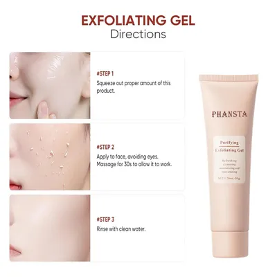 Exfoliating Exfoliating Exfoliating Facial Cleansing Pore Gel