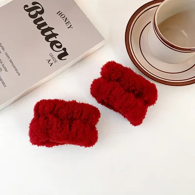 Cute Strawberry Leaf Hair Band Wrist Strap Wide Brim Hair Band