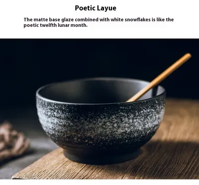High Foot Noodle Bowl Creative Ceramic Bowl Tableware