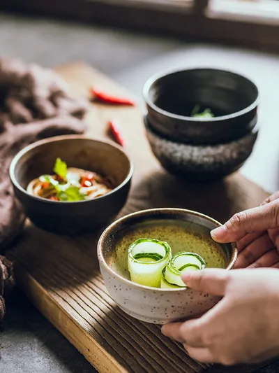 Ceramic Rice Bowl Household Creative Bowls And Dishes Tableware