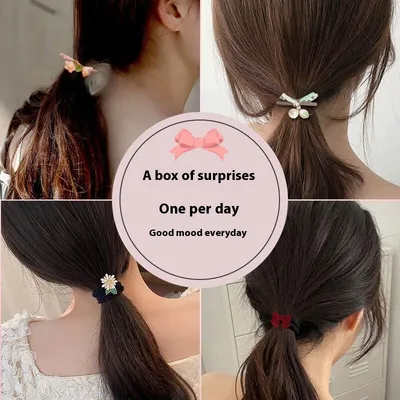Elastic And Durable Rubber Band Ponytail Hair String